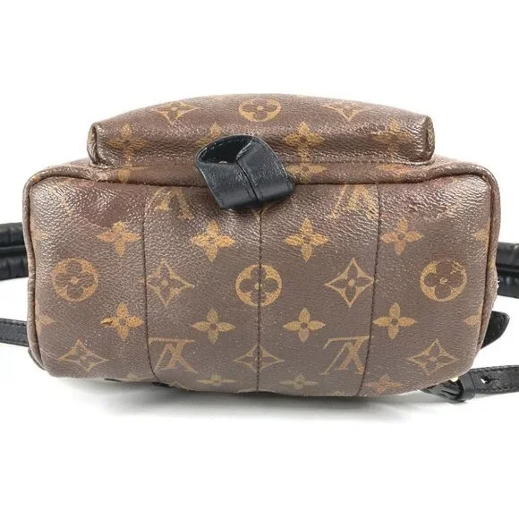 LOUIS VUITTON M41560 Monogram Palm Springs PM Mini Backpack Brown/Black - Picture 7 of 15